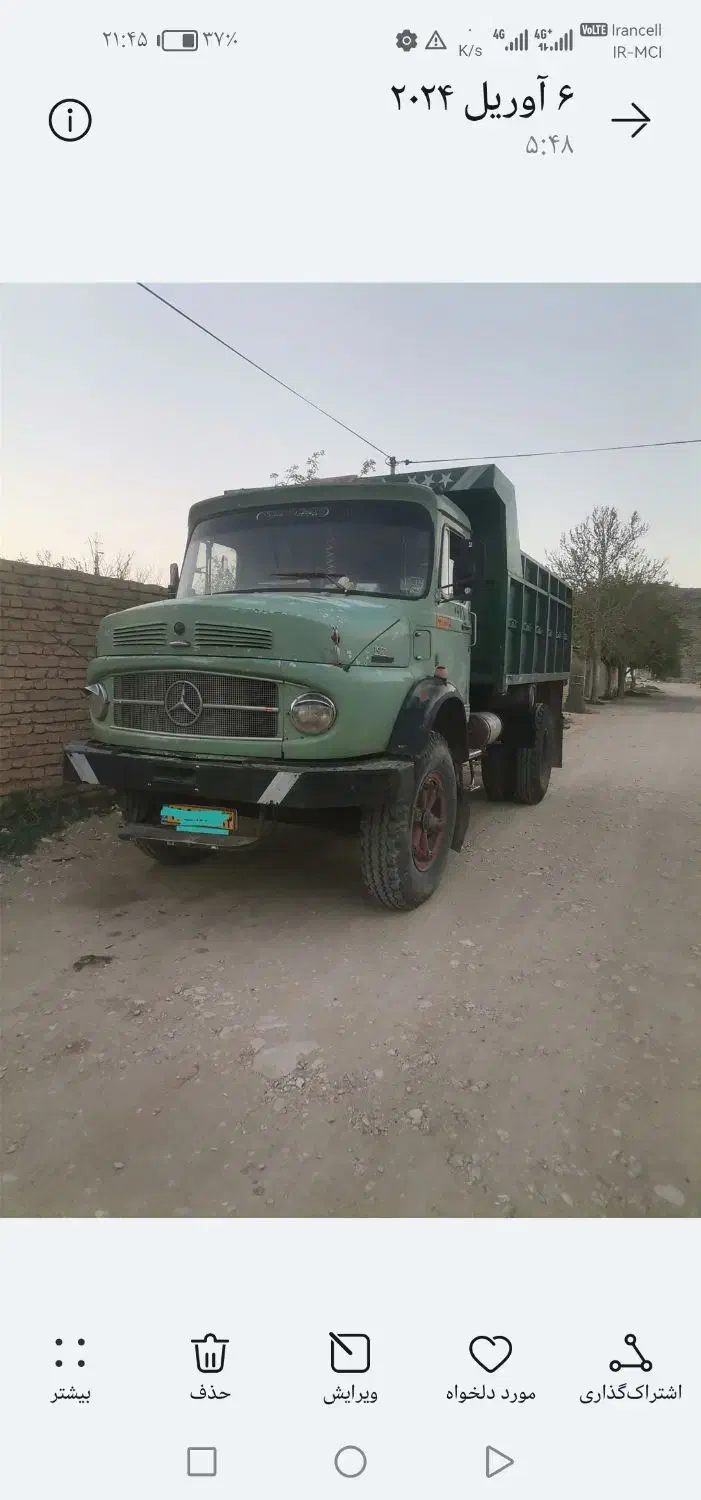بنز تک کمپرسی مدل 64موتورتعویض توبرگ سبزقید شده|خودرو سنگین|شیراز, شهرک مدرس|دیوار