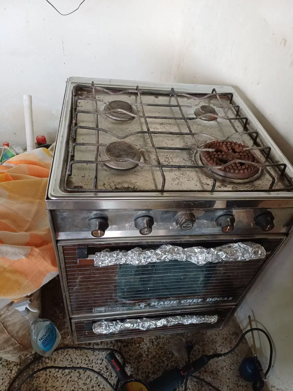 گاز آشپزی ۴شعله مارک(ماژیک شف)|اجاق گاز و لوازم برقی پختوپز|گرگان, |دیوار