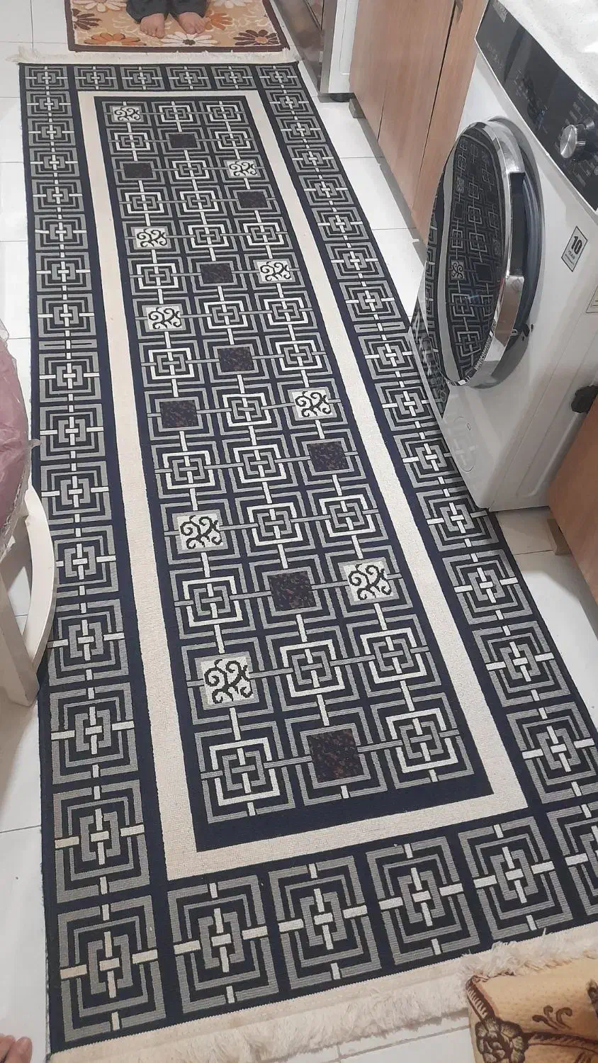 گلیم سرمه ای|گلیم، جاجیم، گبه|اراک, |دیوار