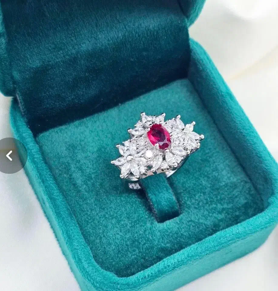 انگشتر جواهر تمام نقره مدل گل نیلوفر اشکی|بدلیجات|تبریز, |دیوار