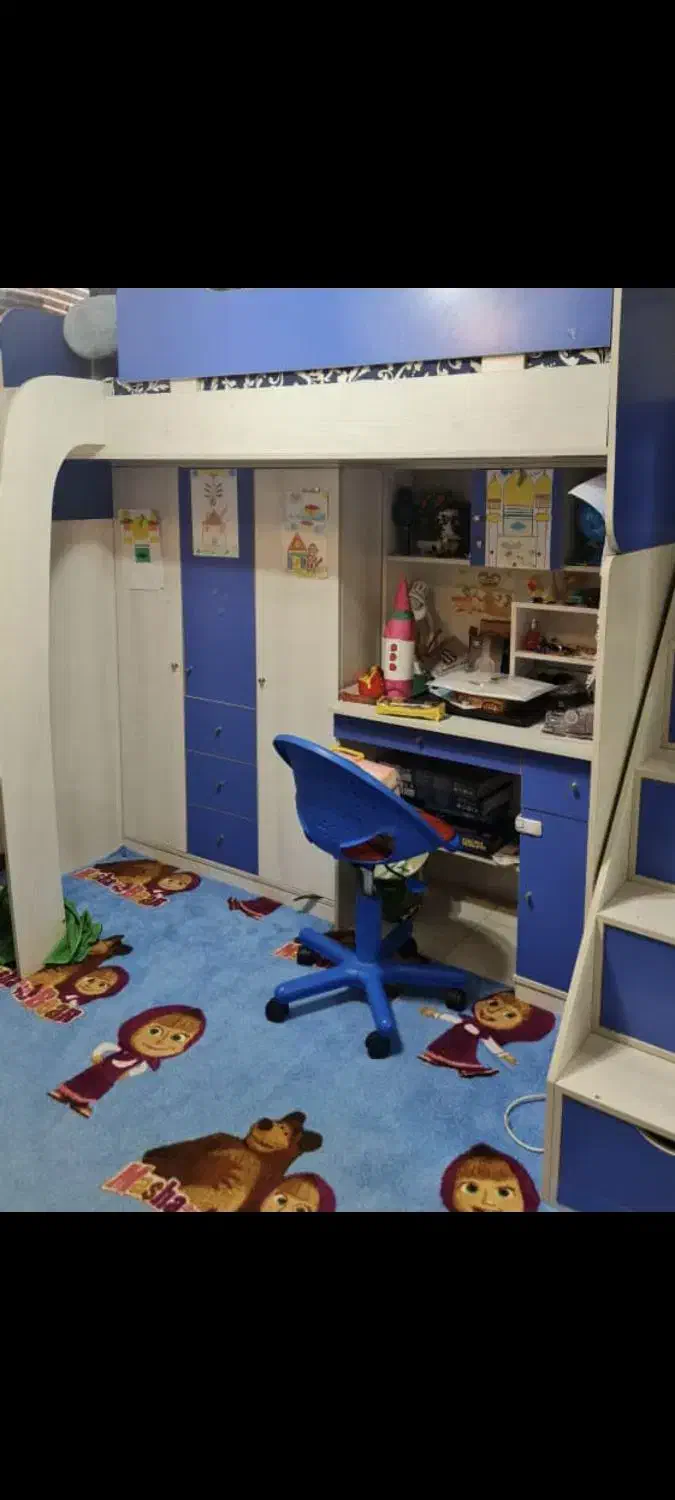 سرویس خواب بچگانه|تخت و سرویس خواب|رشت, معلم|دیوار