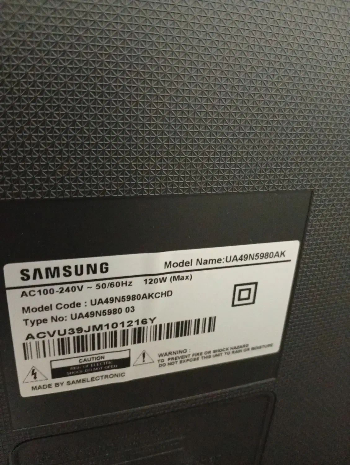 ال ای دی 49اینچ نیازمند تعمیر|تلویزیون و پروژکتور|مهاجران, |دیوار