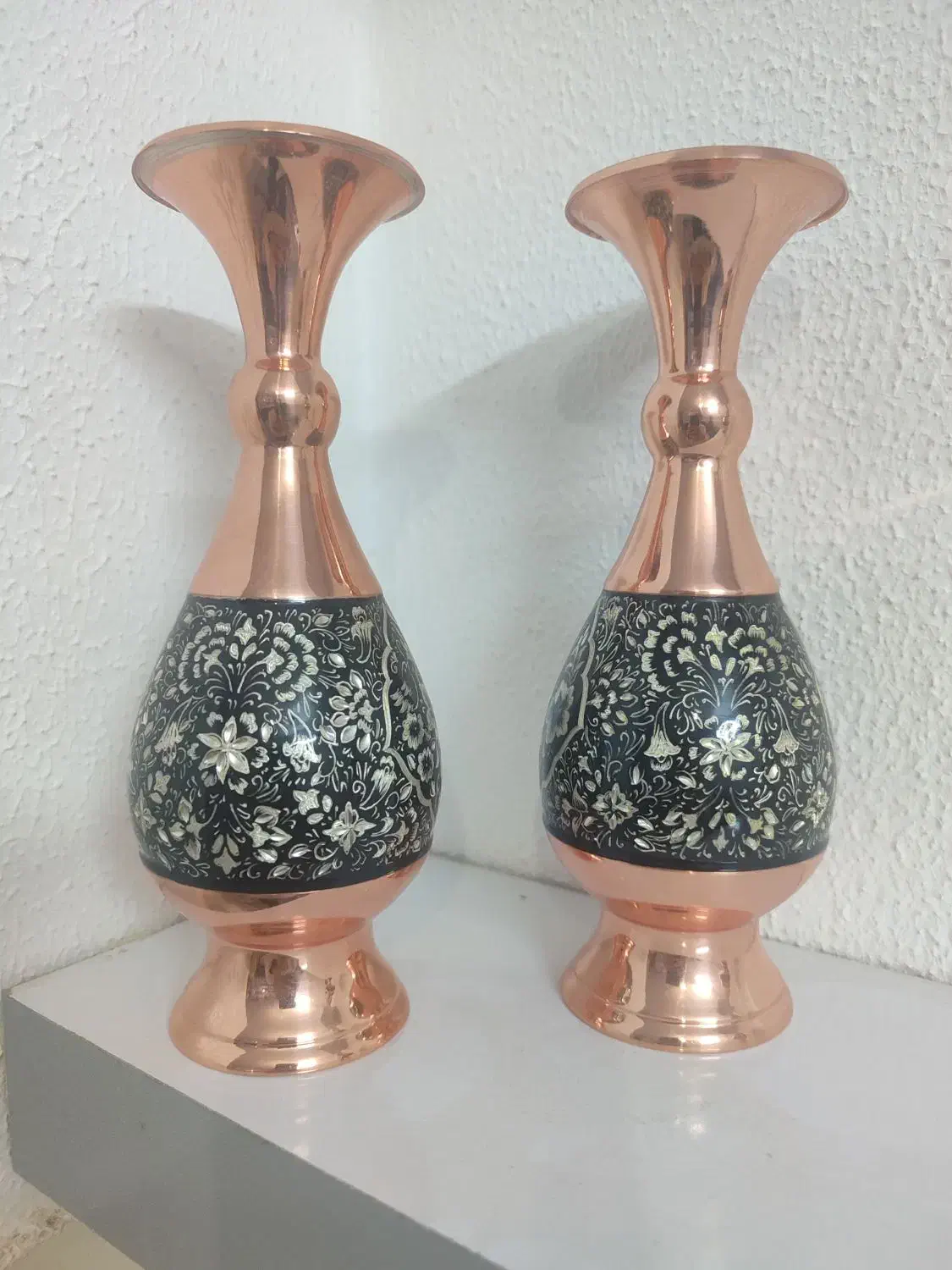 ست 3 تکه گلدان و شکلات خوری الماس تراش نقره|صنایع دستی و سایر لوازم تزئینی|حبیب آباد, |دیوار