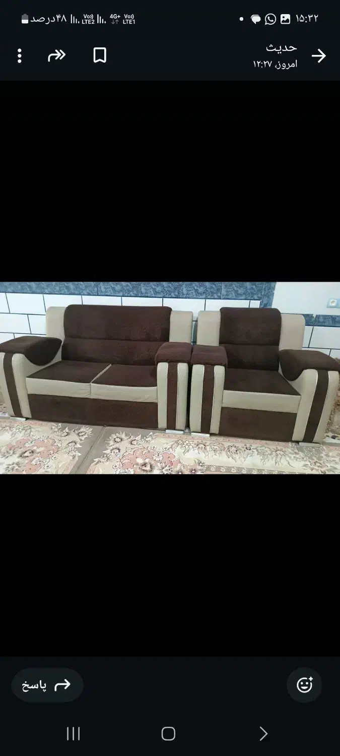 یک‌دست‌مبل‌۹نفره‌درحد|مبلمان خانگی و میز عسلی|فسا, |دیوار