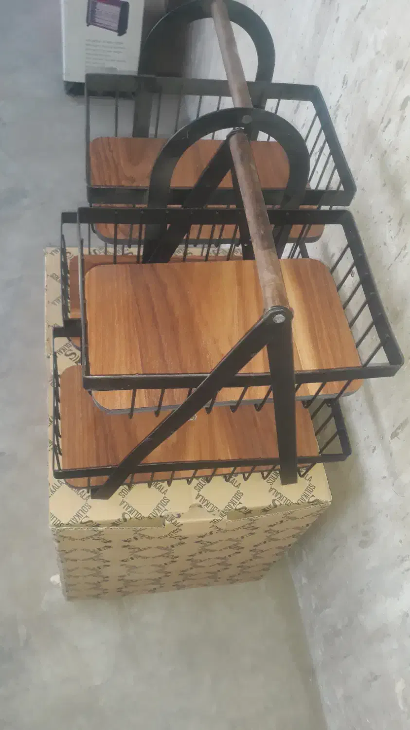 سبد میوه خوری دوطبقه سولیکالا|صنایع دستی و سایر لوازم تزئینی|ری, صفاییه (چشمه علی)|دیوار