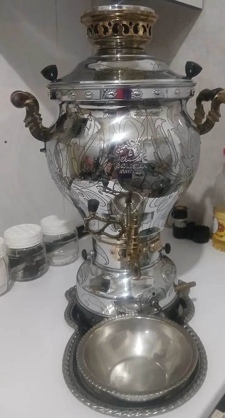 سماورگازی|سماور، چای‌ساز، قهوه‌ساز|میانه, |دیوار