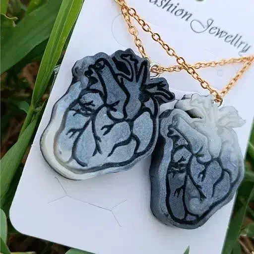 گردنبند قلب آناتومی ست|بدلیجات|ماهان, |دیوار