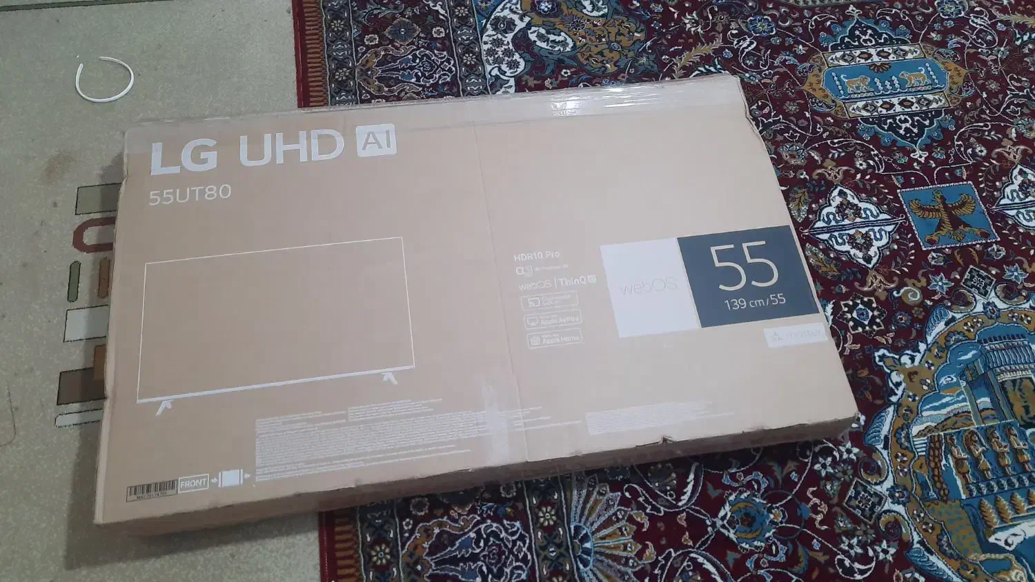 کارتن تلویزیون ال جی ۵۵|تلویزیون و پروژکتور|خرمآباد, |دیوار