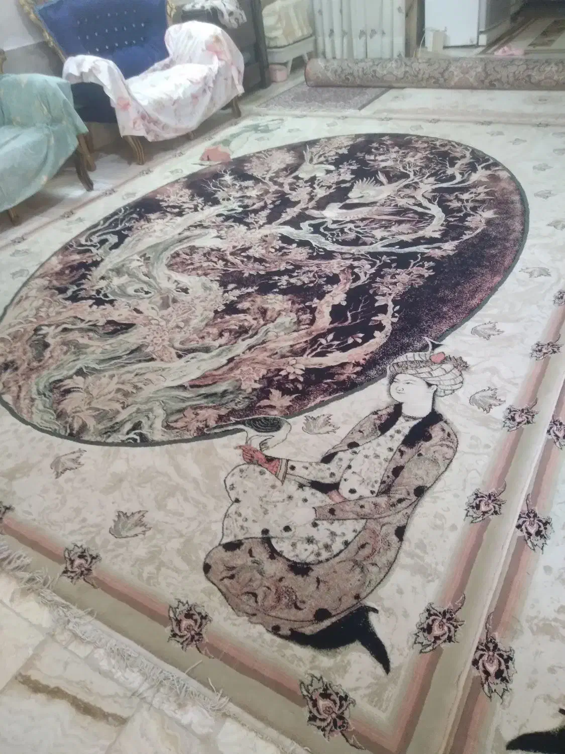 فرش ۱۲متری ۱۲۰۰شانه|فرش|کازرون, |دیوار