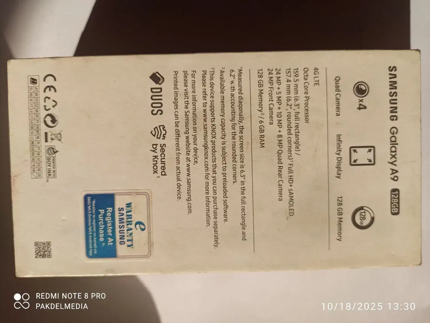 گوشی سامسونگ A9 2018 فروشی|موبایل|تهران, تهرانپارس شرقی|دیوار