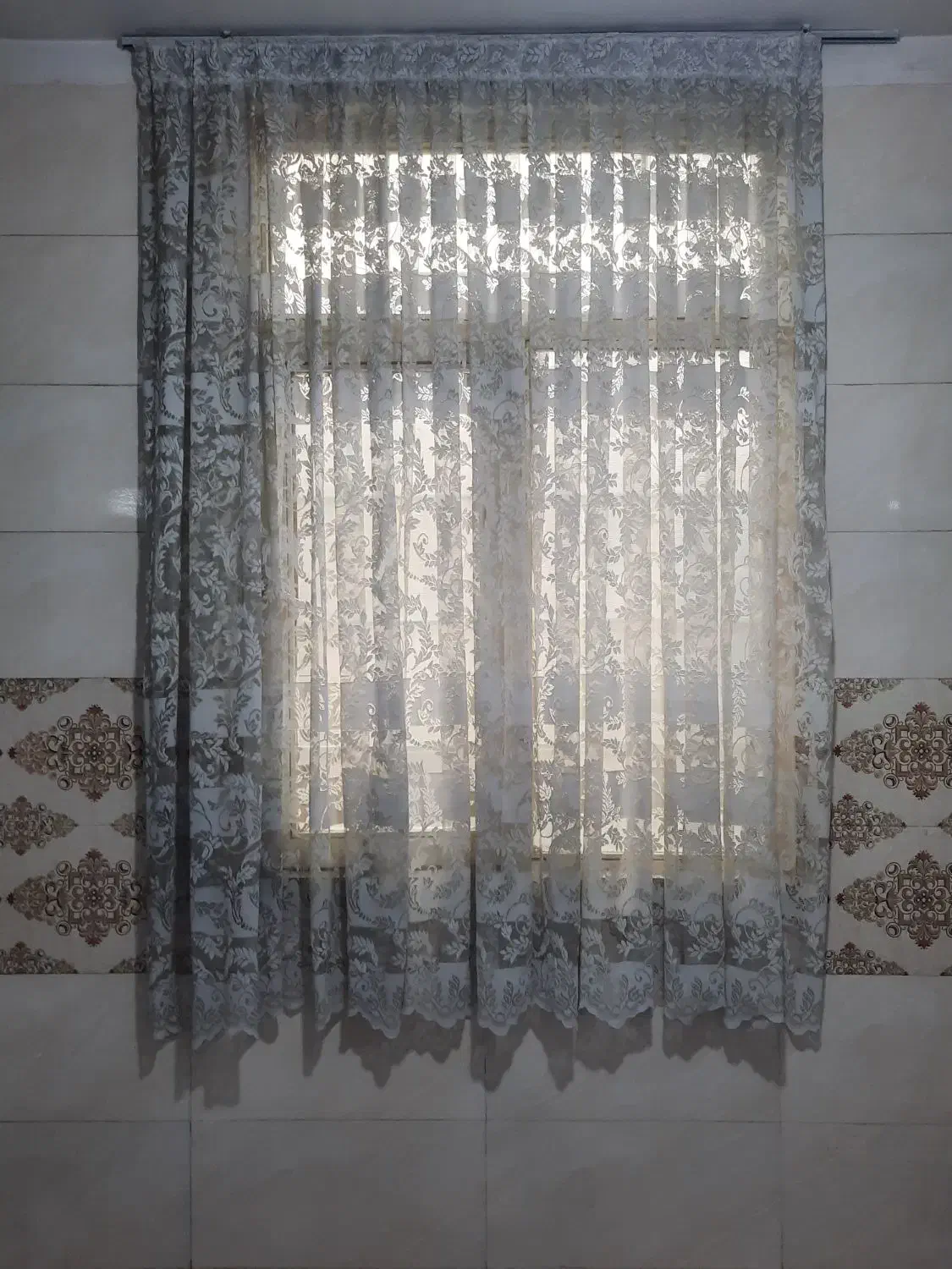 پرده توری|پرده، رانر، رومیزی|شهر ری, شهرک نظامی|دیوار