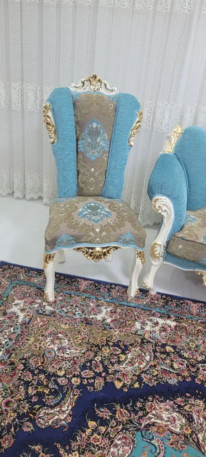 مبل سلطنتی با غذا خوری|مبلمان خانگی و میز عسلی|شوط, |دیوار