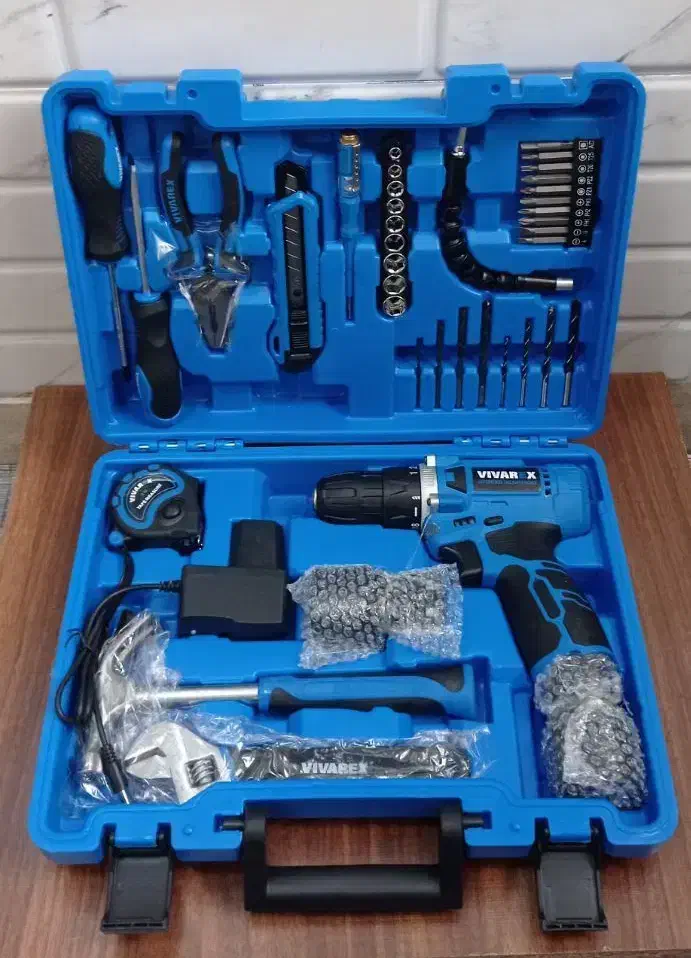 کیت 40 پارچه دریل شارژی ویوارکس (12 ماه گارانتی)|ابزارآلات|شاهین‌شهر, شهرک پردیس|دیوار