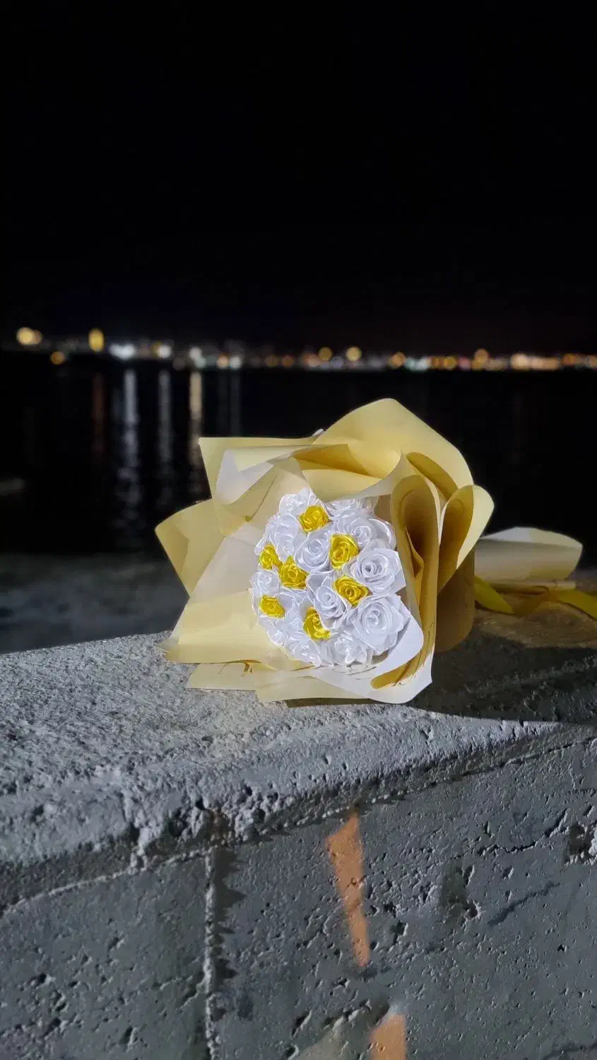 گل روبانی دستساز|گل مصنوعی|اردبیل, |دیوار