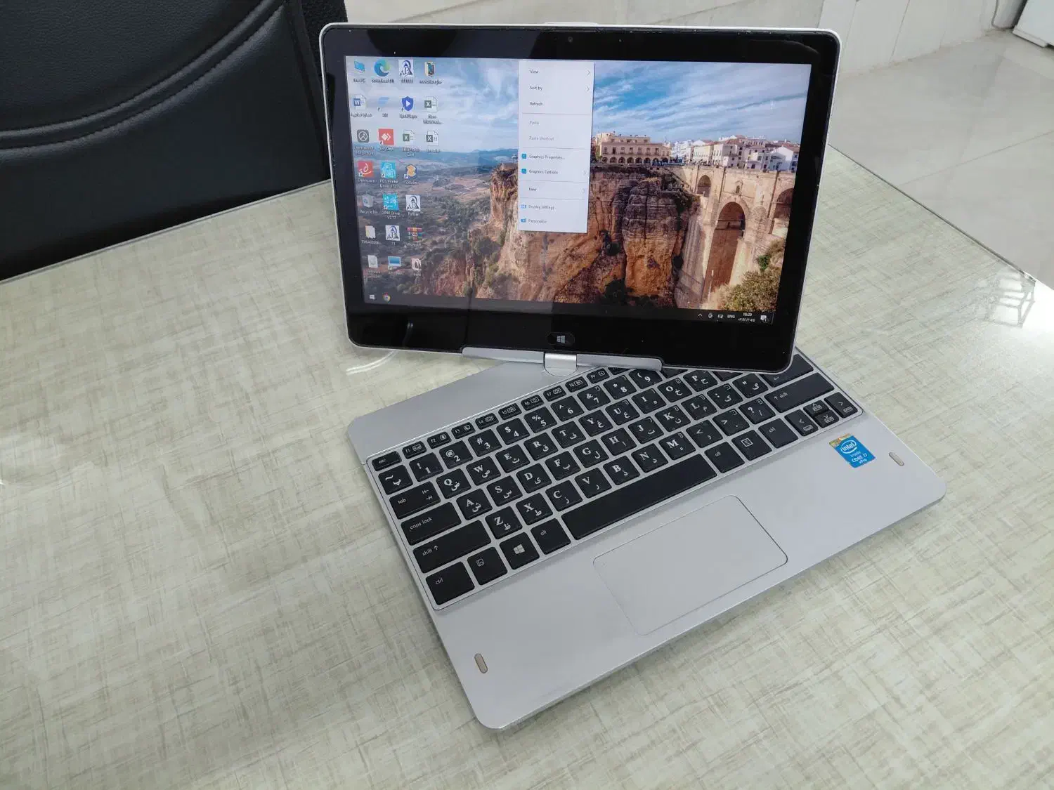 لپ تاپ لمسی اچ پی (hp) ۳۶۰ درجه در حد نو|رایانه همراه|قم, هنرستان|دیوار