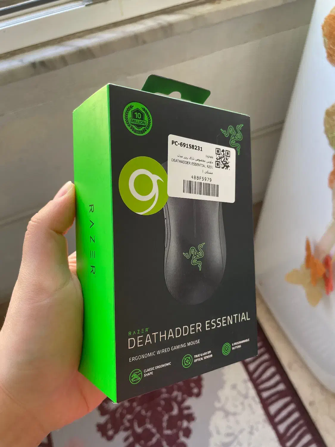 موس ریزر DeathAdder Essential نو + موس‌پد|قطعات و لوازم جانبی رایانه|فردیس, فردیس|دیوار