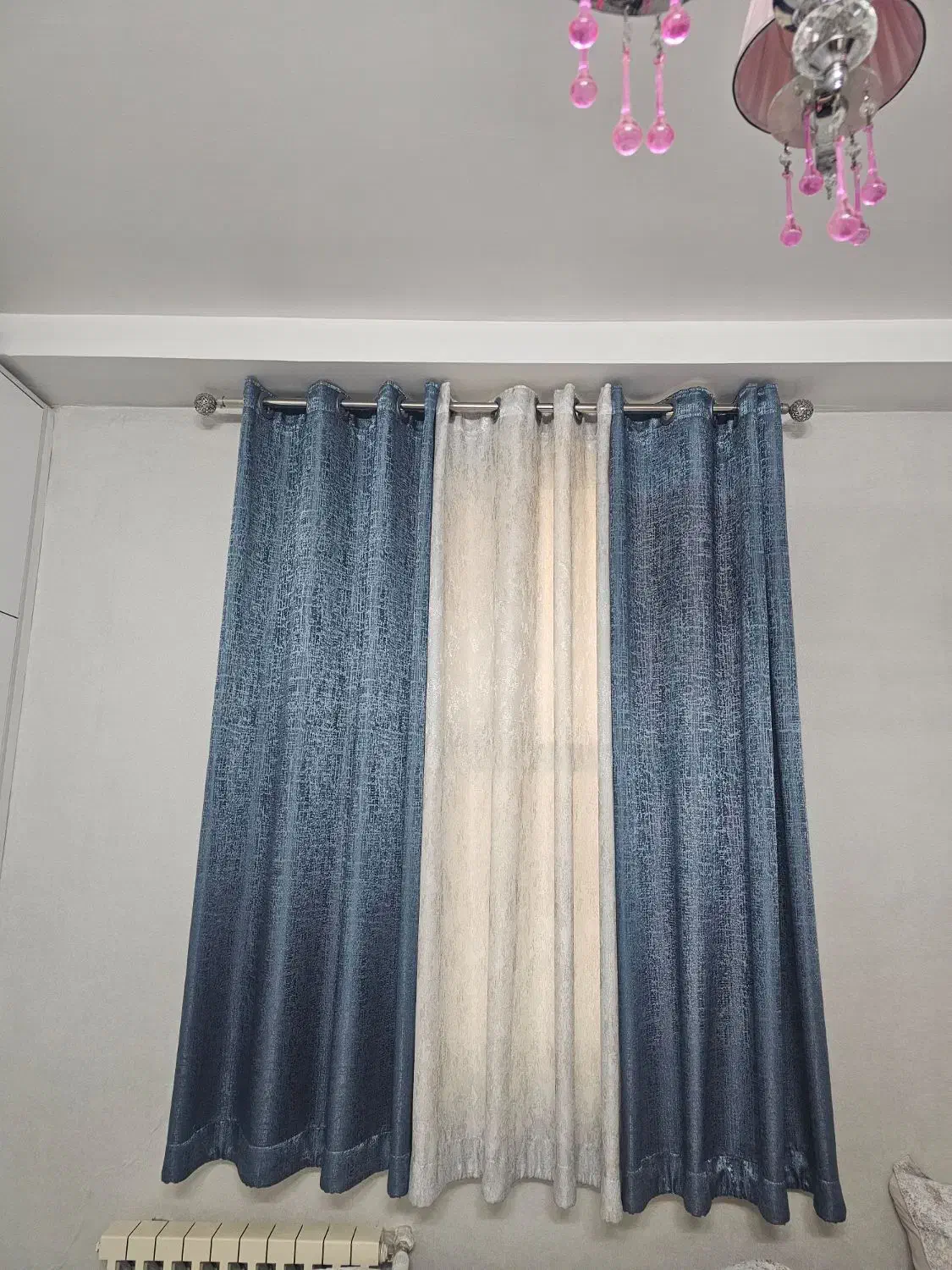 دوتا پرده اتاق خواب|پرده، رانر، رومیزی|تهران, گمرک|دیوار