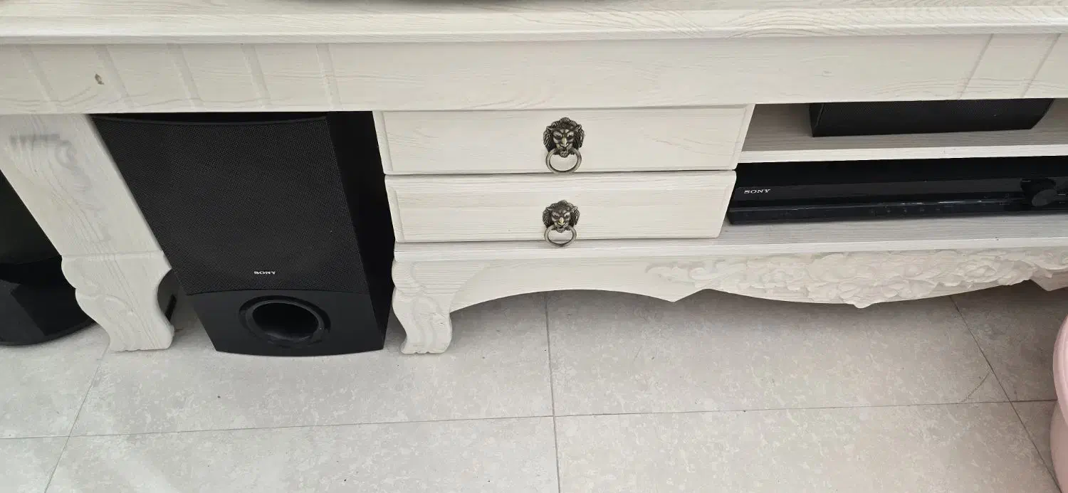 میز تی وی کنسولی سفید|میز تلویزیون|تربت‌حیدریه, قائم|دیوار