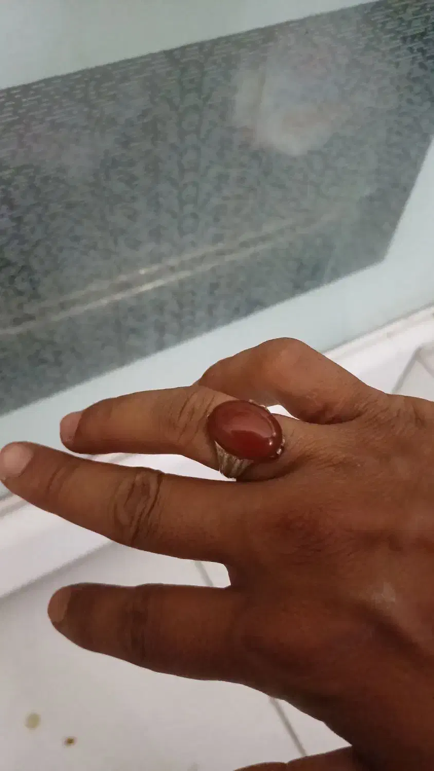 انگشتر عقیق سرخ یمن|جواهرات|کرمان, |دیوار