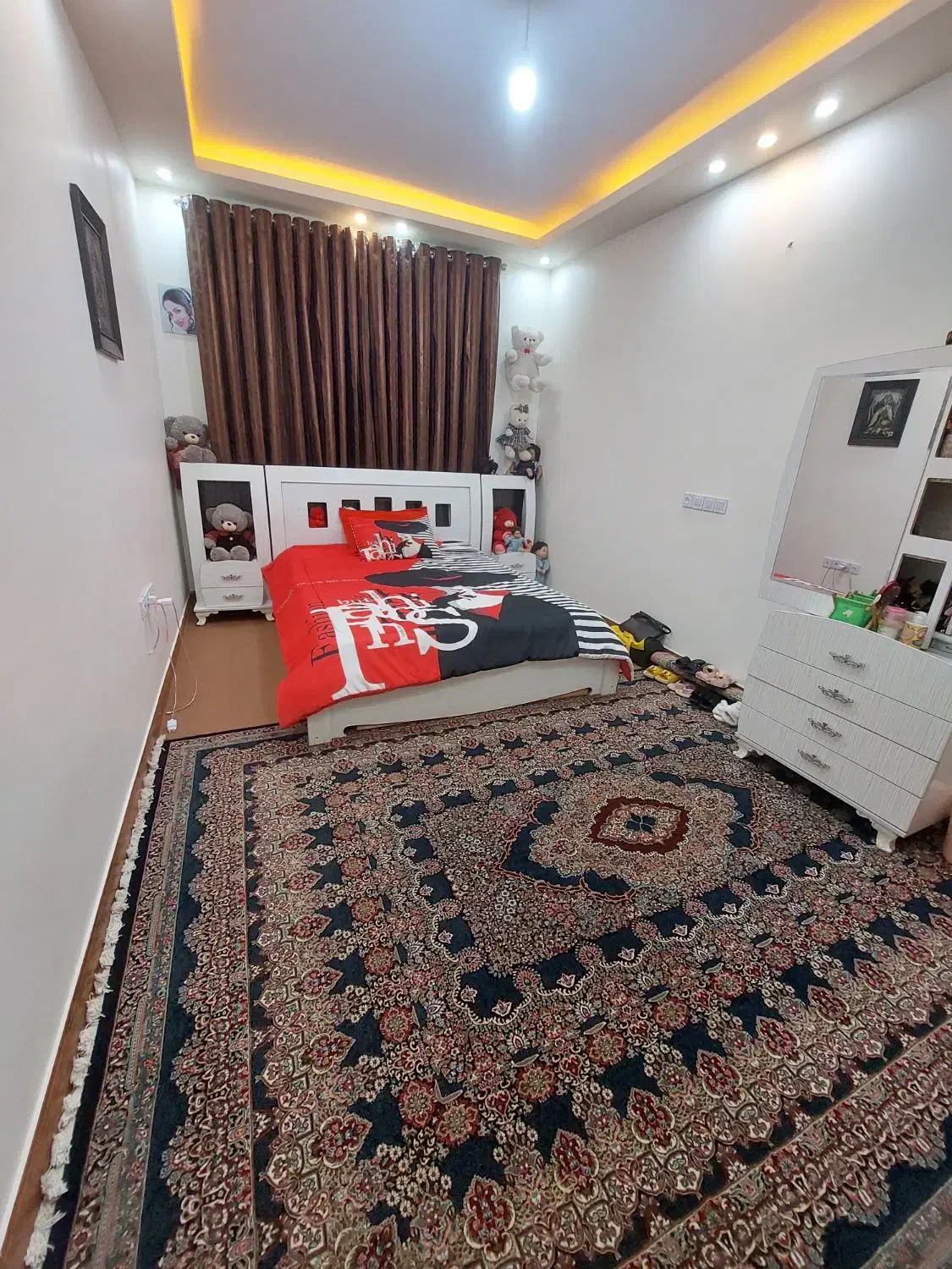 سرویس خواب چوبی|تخت و سرویس خواب|سیرجان, |دیوار