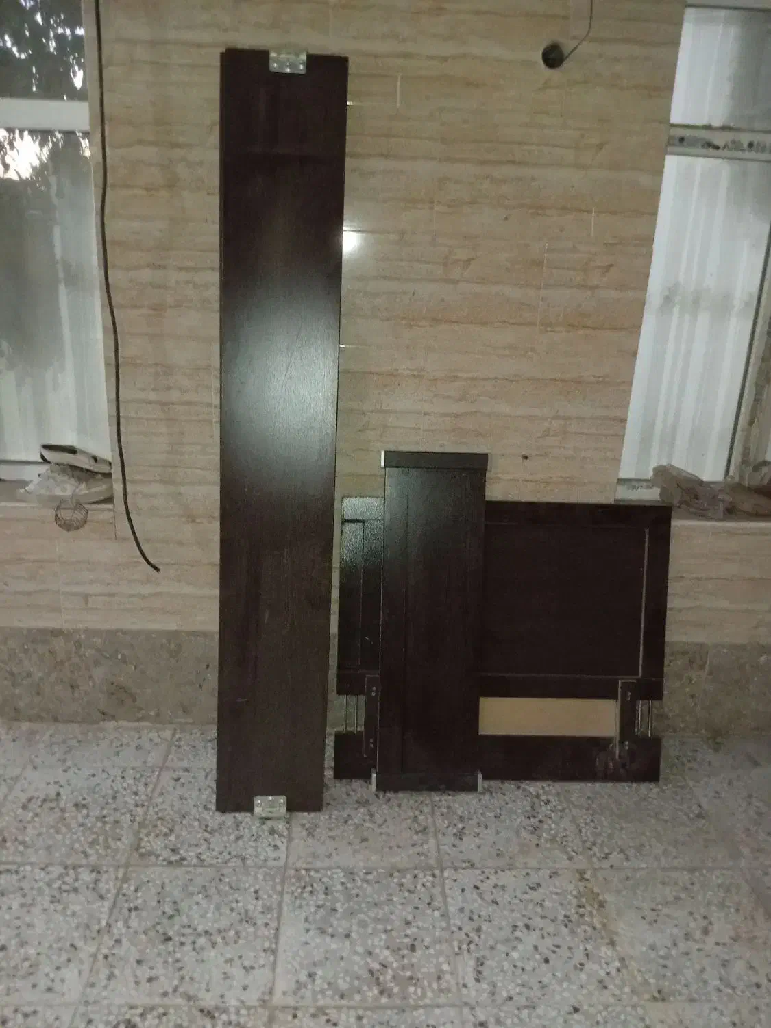 تخت خواب چوبی|تخت و سرویس خواب|تنکمان, |دیوار