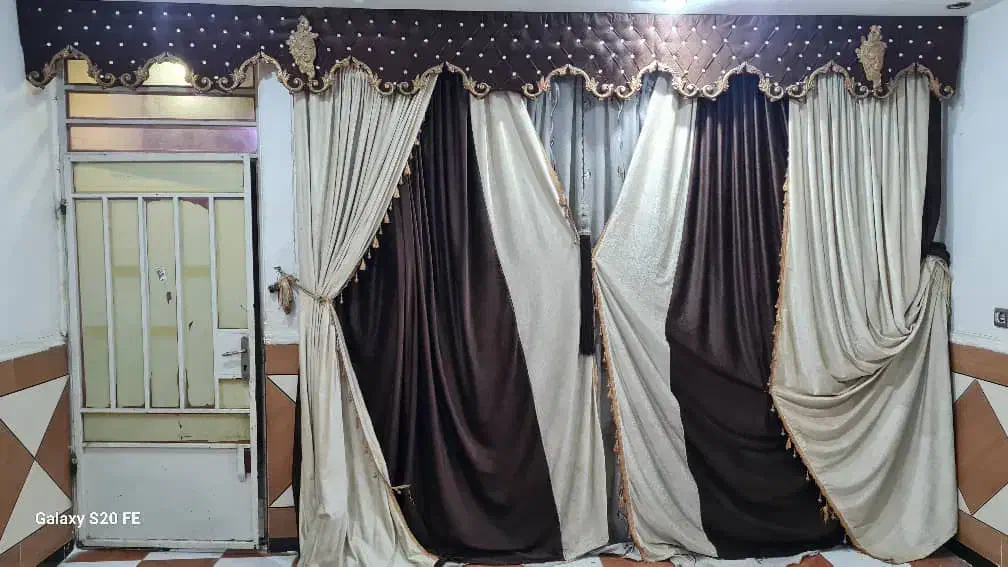 پرده با تاج بهترین جنس|پرده، رانر، رومیزی|اهواز, کیانشهر|دیوار