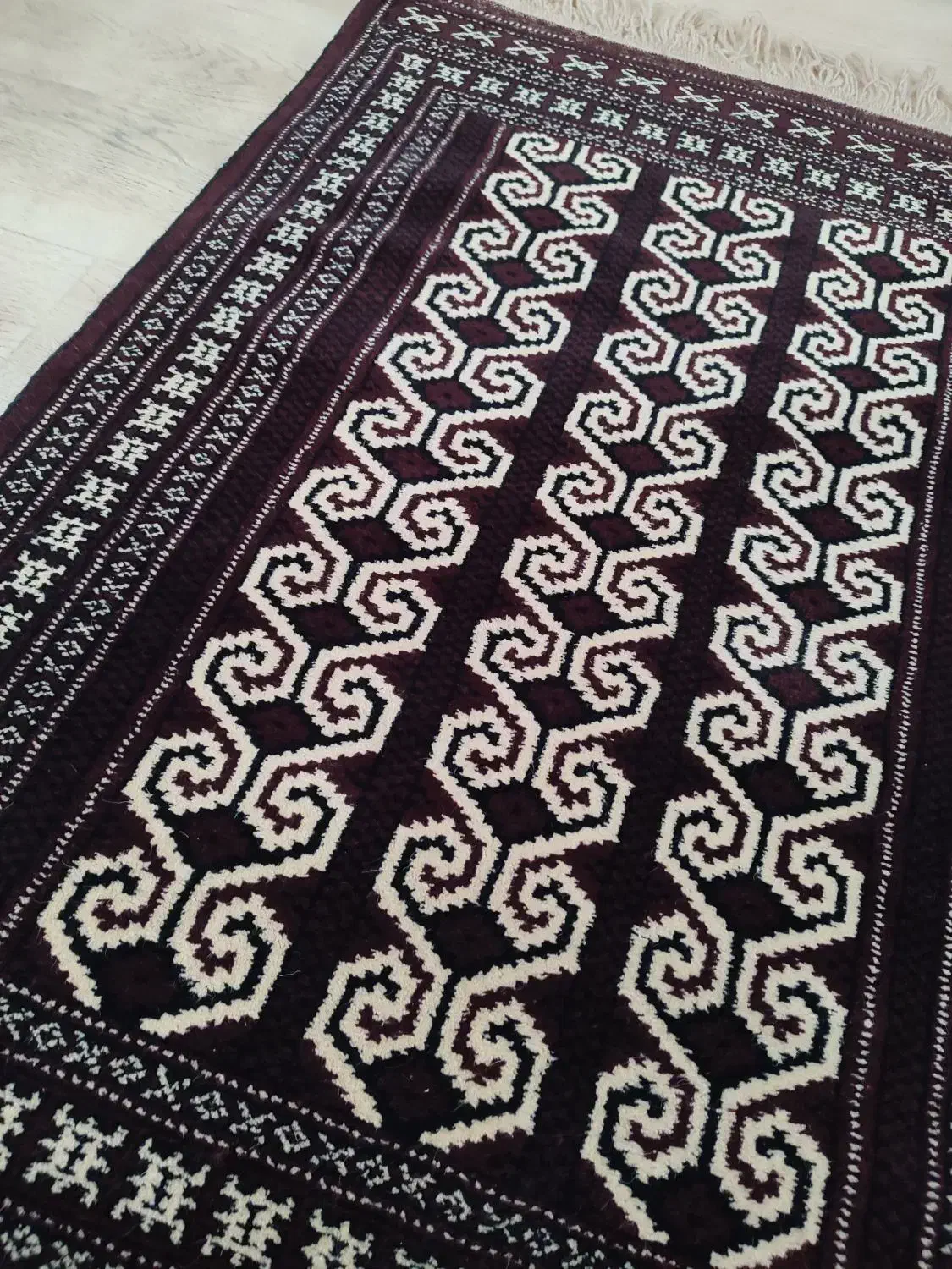 جانمازی دستبافت ترکمنی|فرش|گنبد کاووس, |دیوار