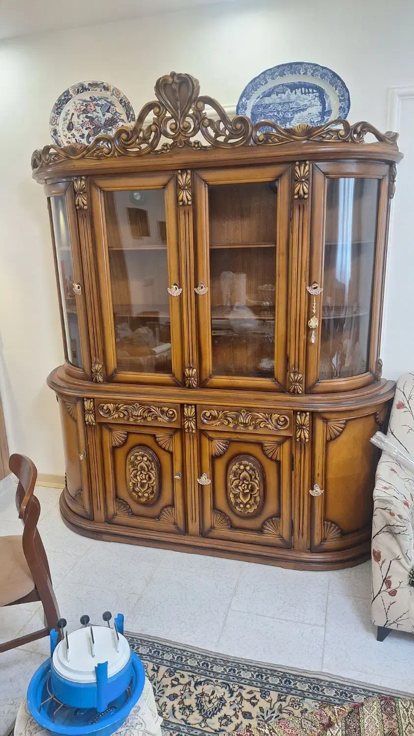 بوفه چوبی دسته دوم|بوفه، ویترین، کنسول|پردیس, فاز ۸|دیوار