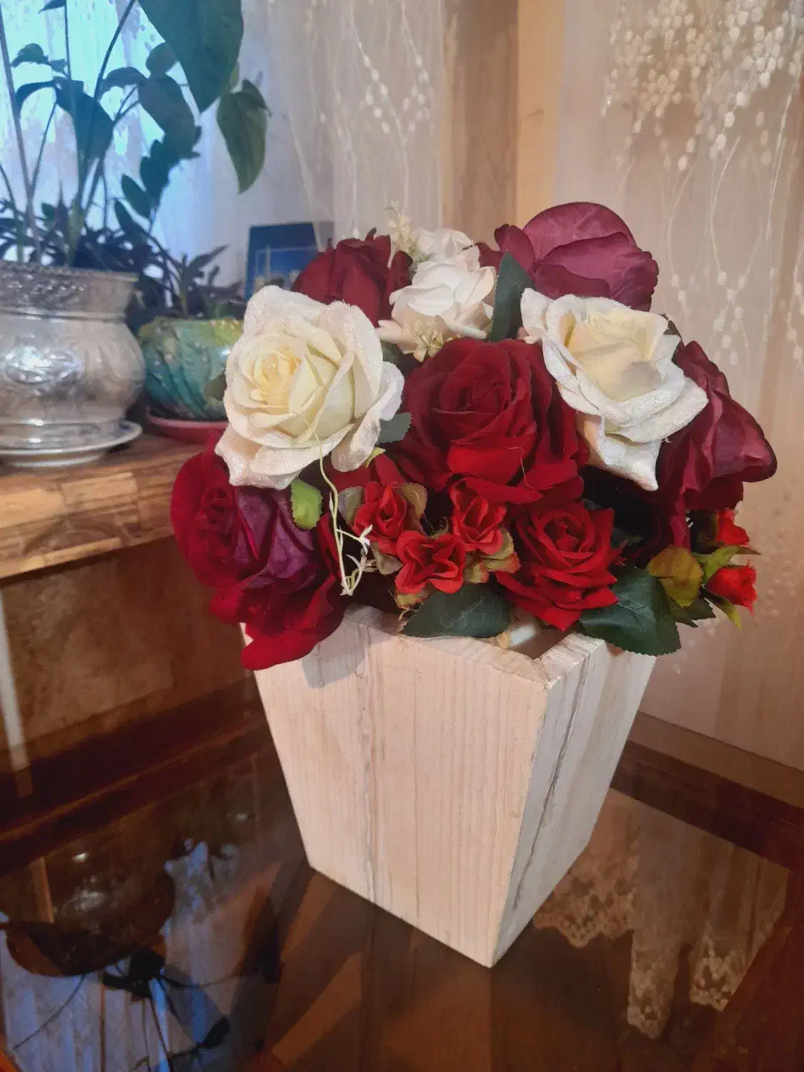 گلدان سنگی|گل مصنوعی|مشهد, حیدرآباد|دیوار