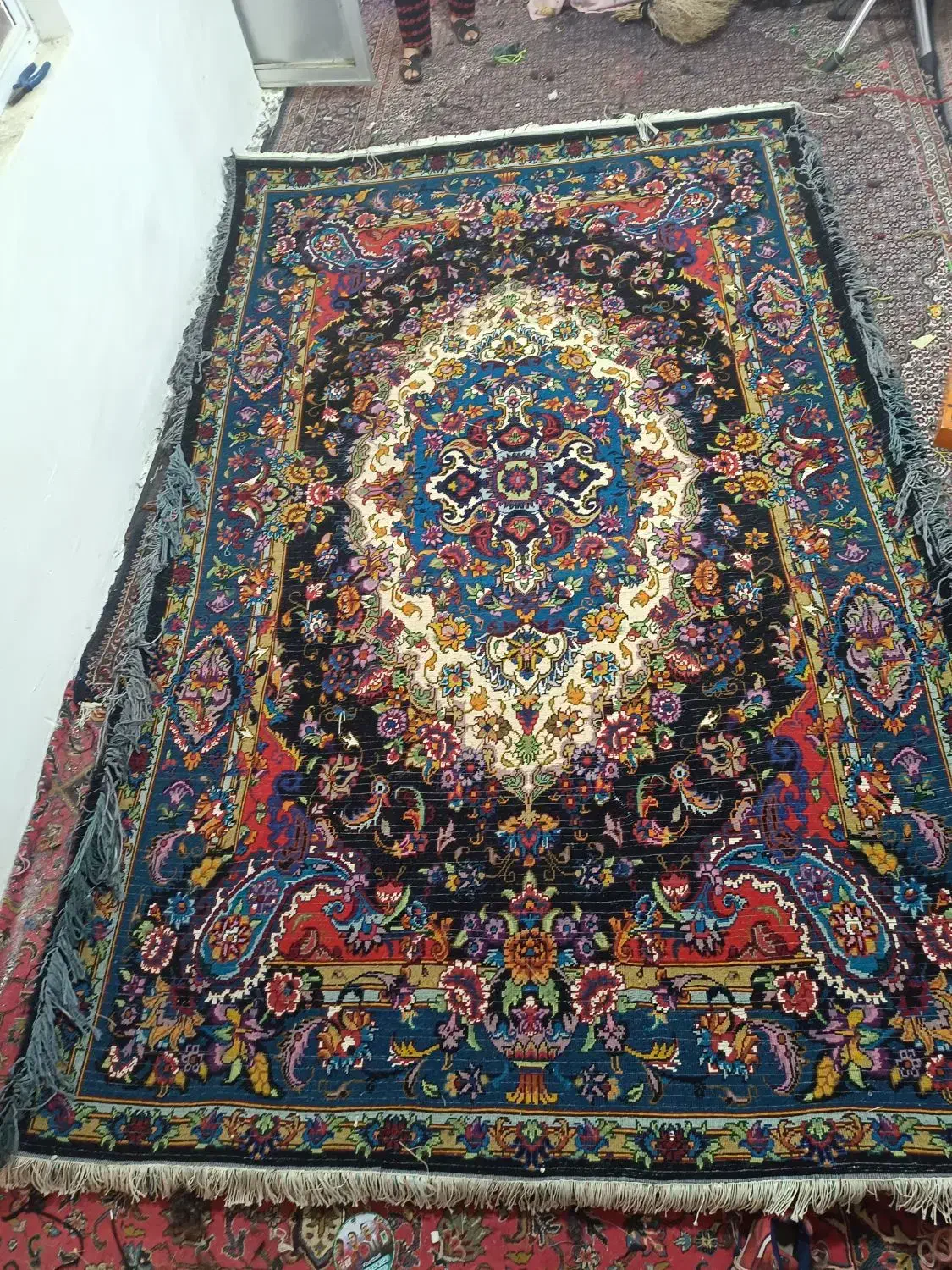 فرش هریس 6مترب سلاری یک جفت|فرش|ورزقان, |دیوار