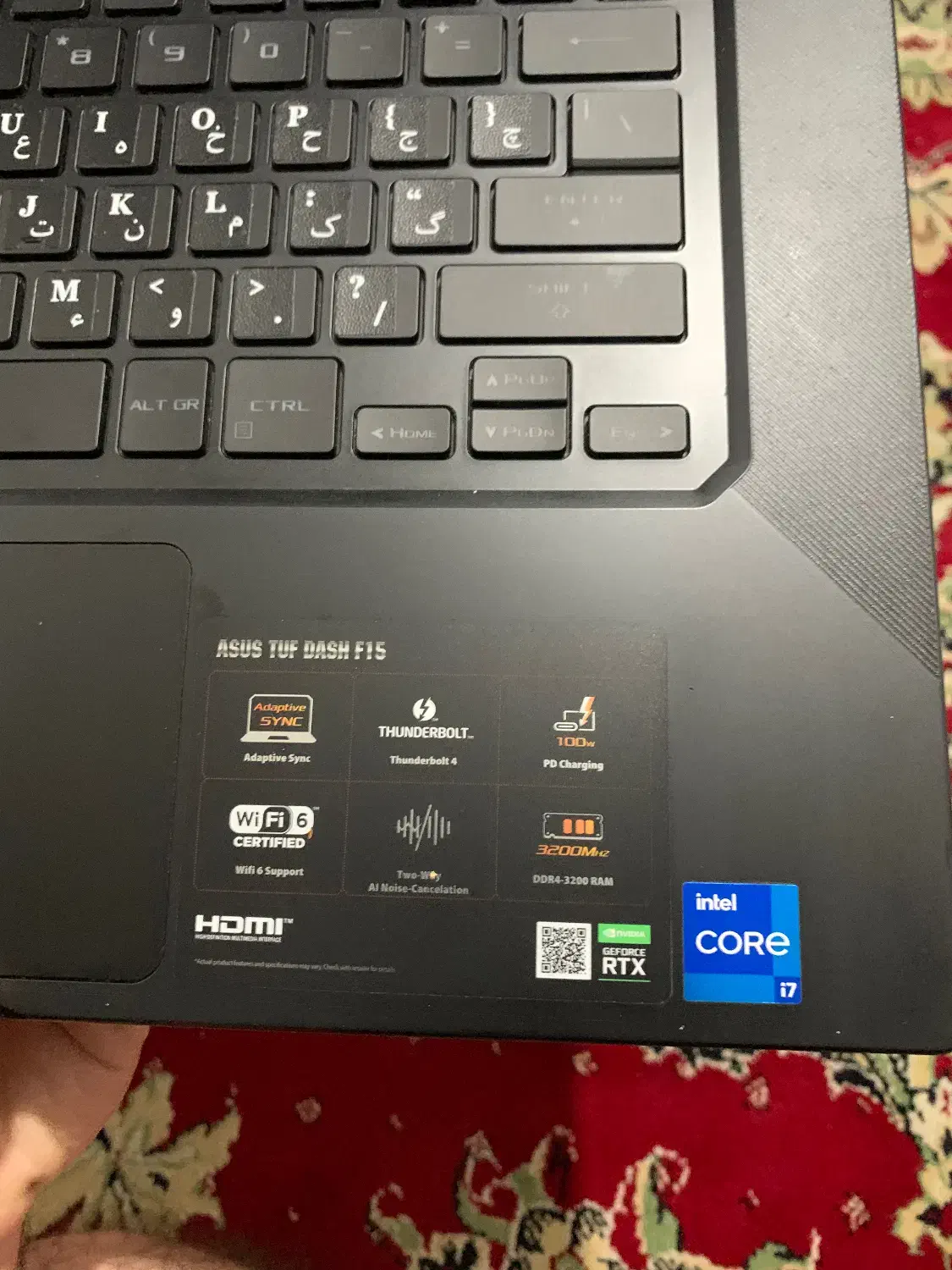 لپ تاپ گیمینگ asus tuf|رایانه همراه|صدرا-فارس, فاز ۱|دیوار