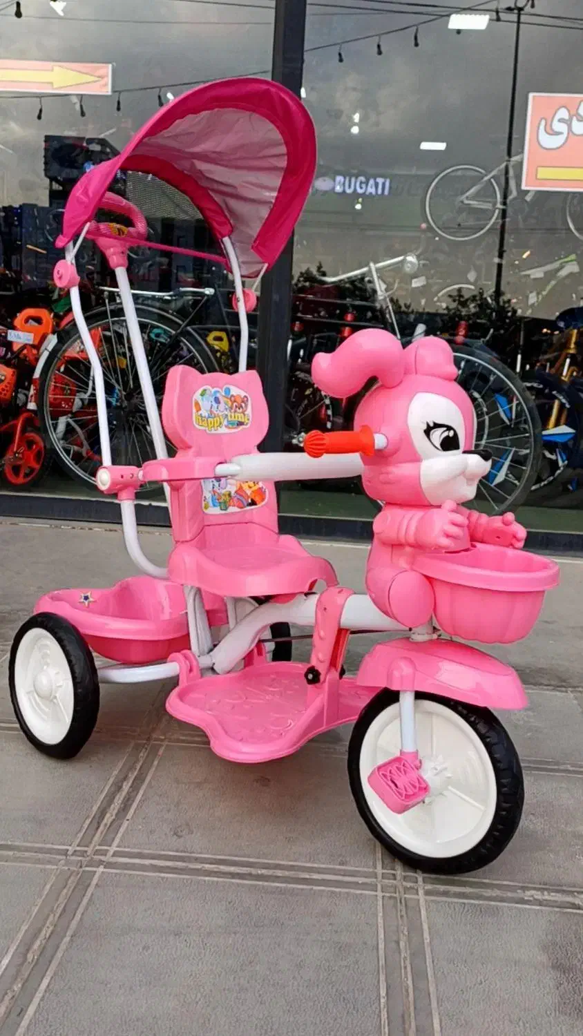 سه چرخه دسته هدایتی و چتردار برند سونیک|اسباب و اثاث بچه|مشهد, توس (بلوار توس)|دیوار