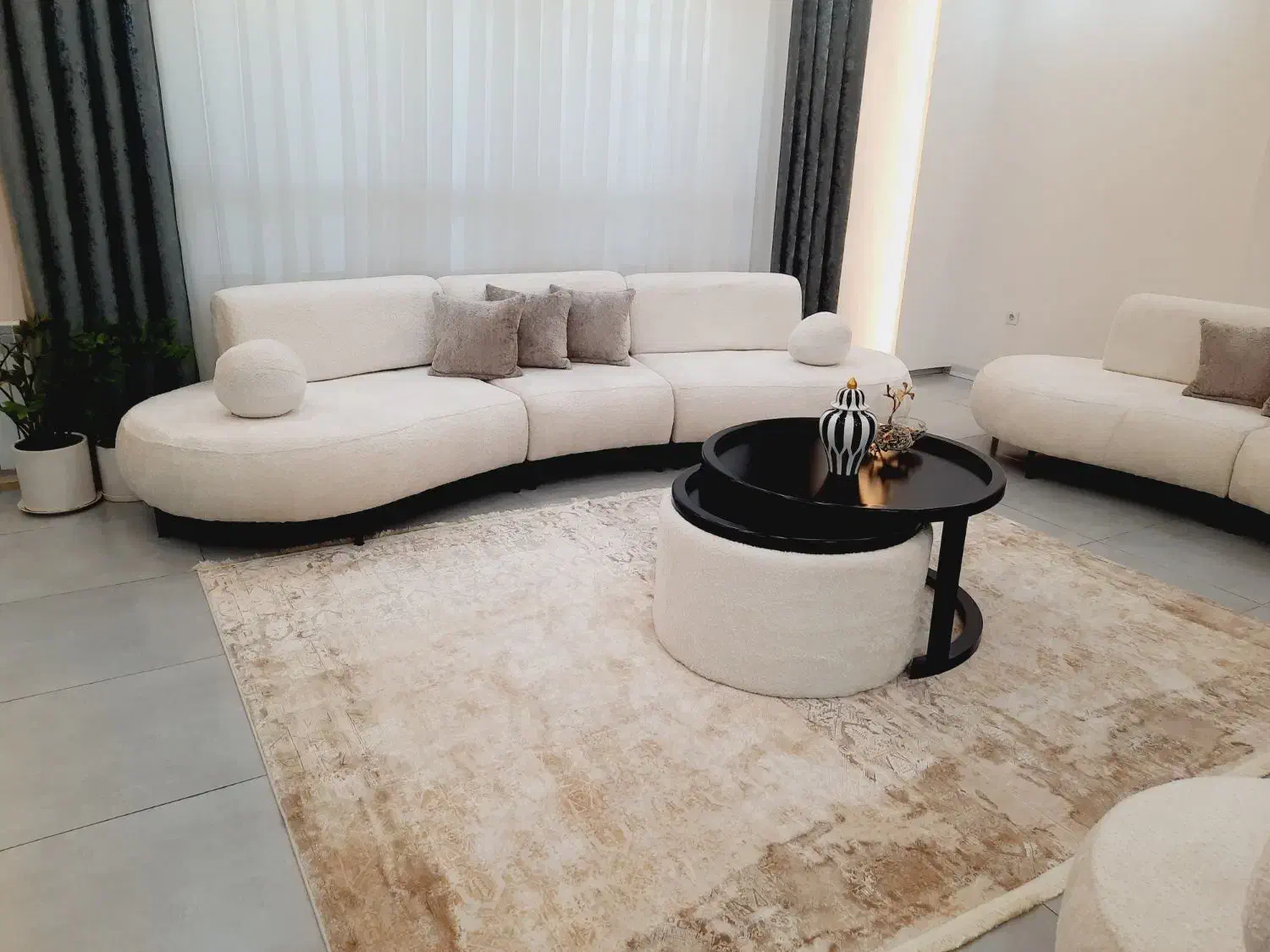 دو عدد شال پرده|پرده، رانر، رومیزی|دزفول, |دیوار