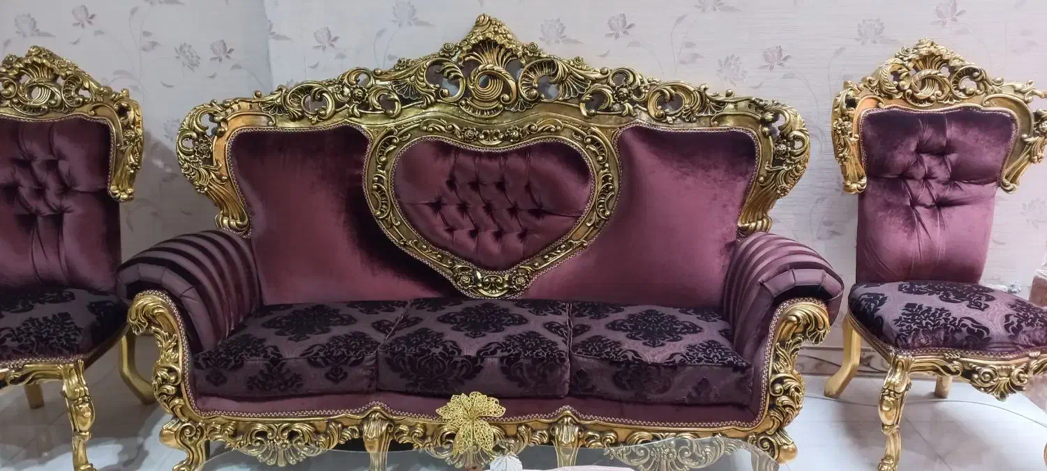 مبل ۹ نفره تمام استیل بابهترین متریال پارچه ترک|مبلمان خانگی و میز عسلی|کوهسار (البرز), |دیوار