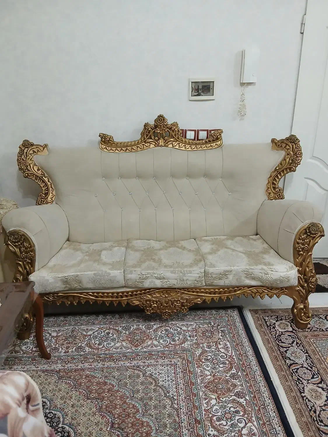 مبل سلطنتی 7 نفره|مبلمان خانگی و میز عسلی|پارس‌آباد, |دیوار