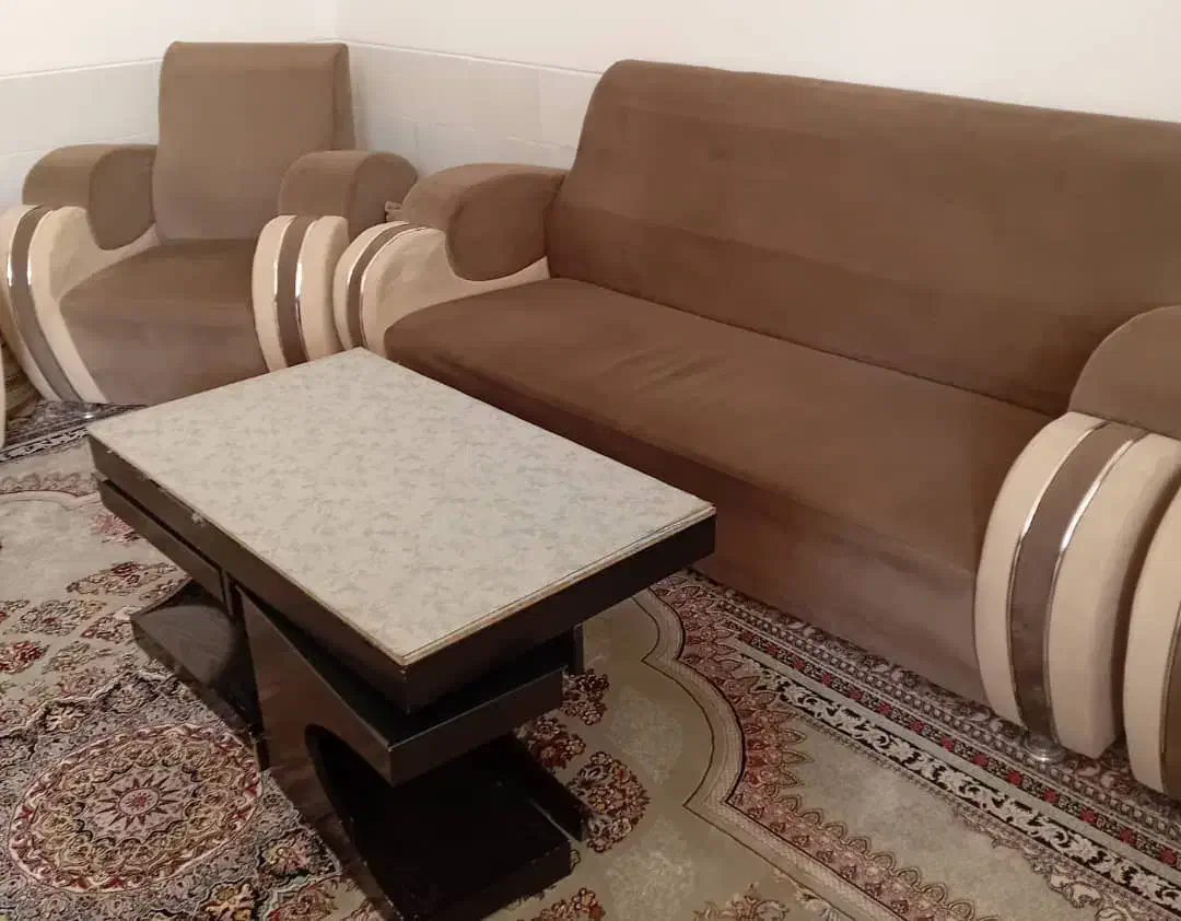فروش دو دست مبل|مبلمان خانگی و میز عسلی|فسا, |دیوار