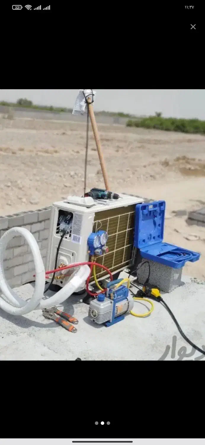 نصب، تعمیر و سرویس انواع کلر  اسپلیت و پنجره ایی|خدمات پیشه و مهارت|میناب, |دیوار