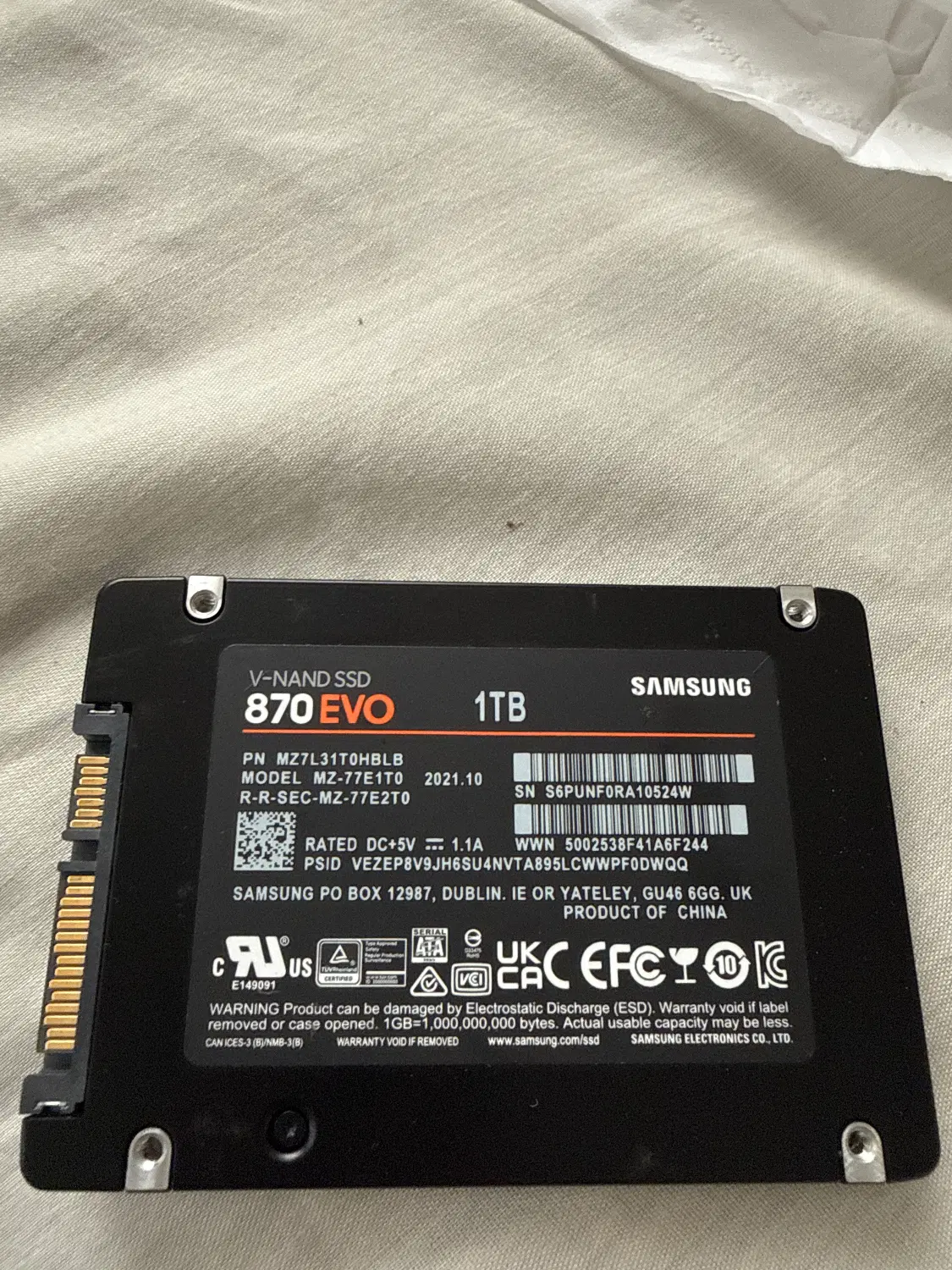 ssd evo 870 1tb|قطعات و لوازم جانبی رایانه|تهران, طیب|دیوار