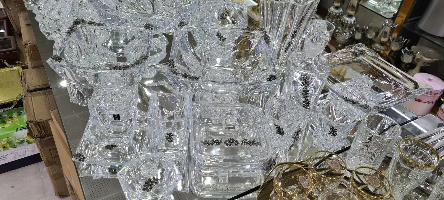 کریستال قیمت شوش|ظروف سرو و پذیرایی|یزد, |دیوار