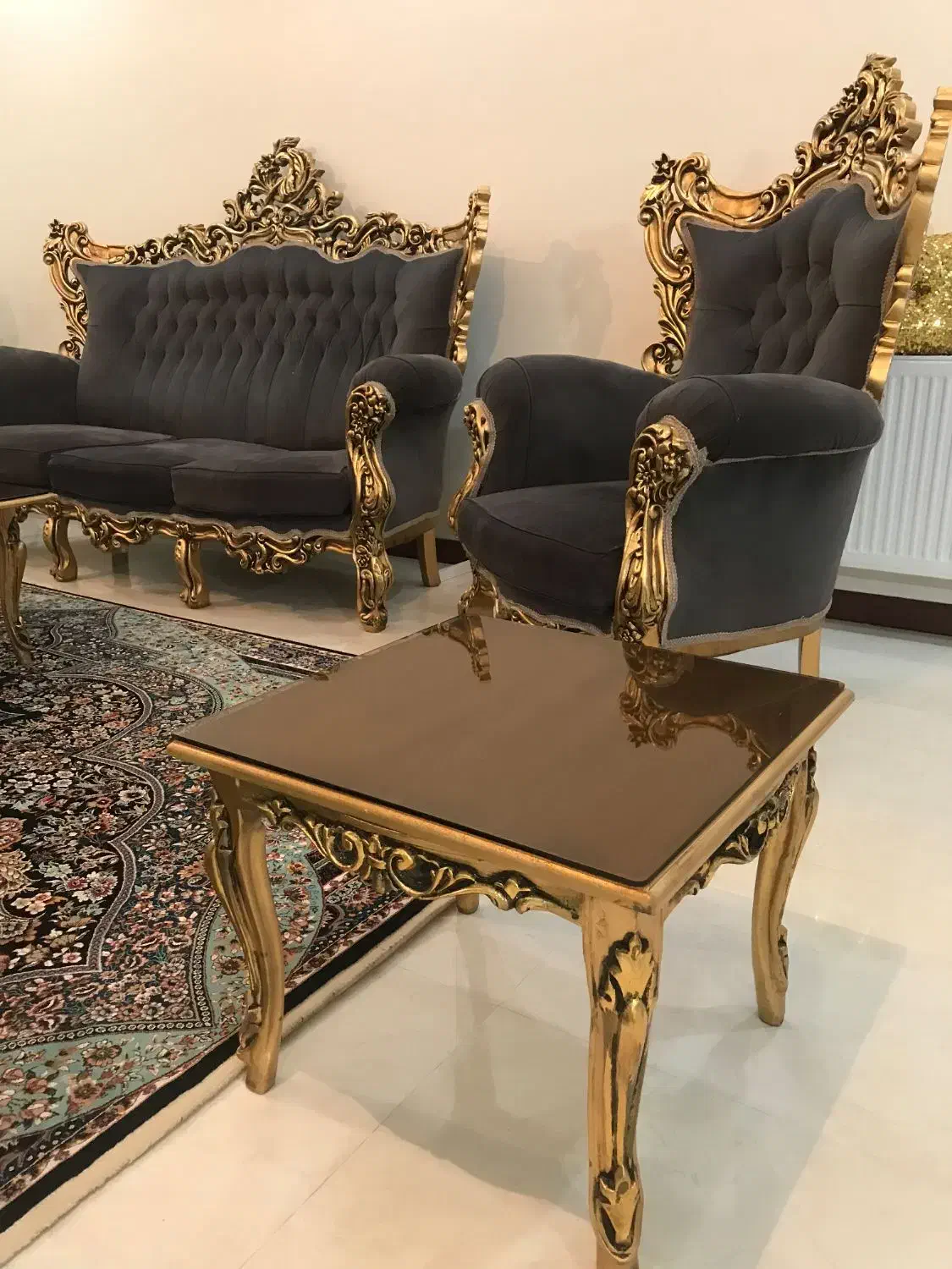 مبل استیل کلاسیک|مبلمان خانگی و میز عسلی|تهران, تولید دارو|دیوار