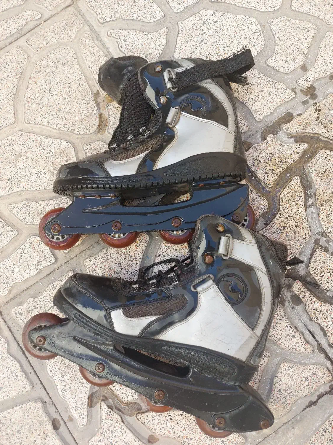 اسکیت اصلی چرم سایز ۴۲ تا ۴۵|دوچرخه، اسکیت، اسکوتر|کرمانشاه, |دیوار