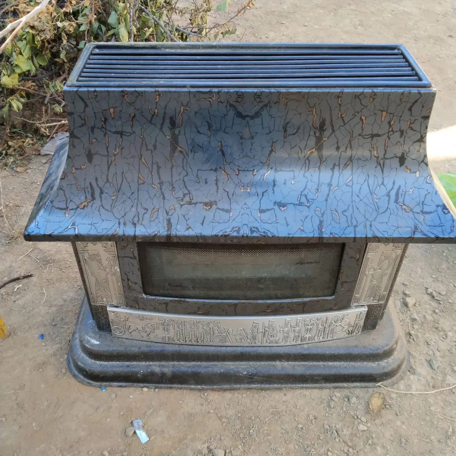 بخاری شومینه ای گازی|بخاری، هیتر، شومینه|قره چای, |دیوار