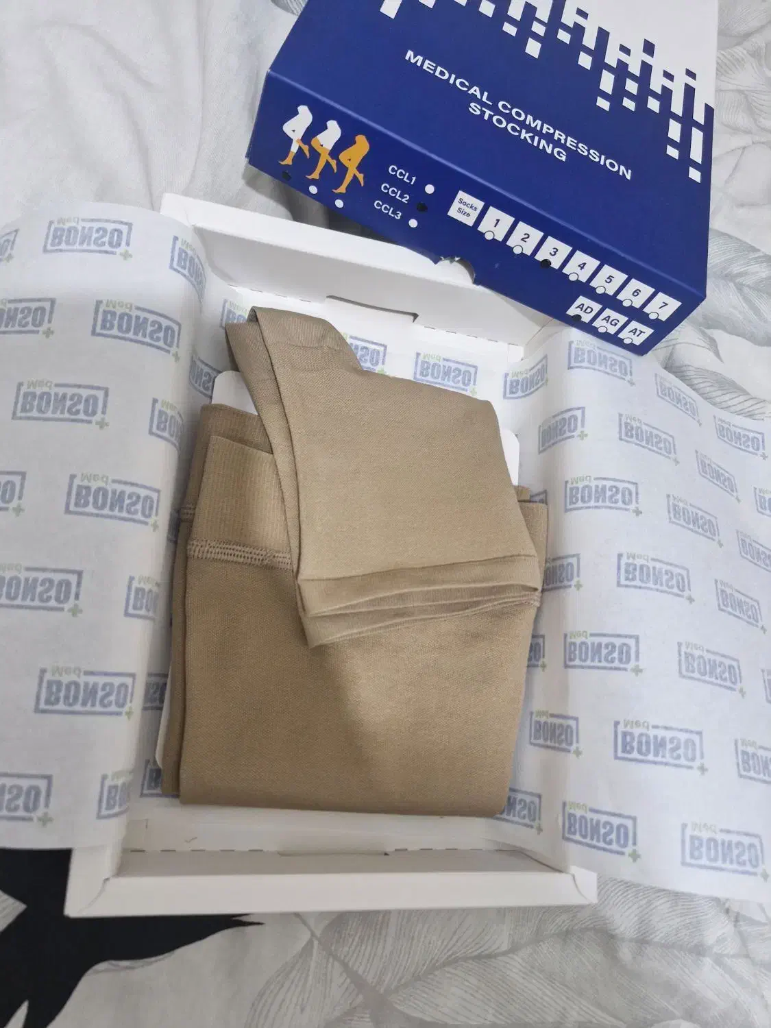 جوارب واریس بونسو سایز ۳ اندازه تا زیر زانو|آرایشی، بهداشتی، درمانی|تهران, باشگاه نفت|دیوار