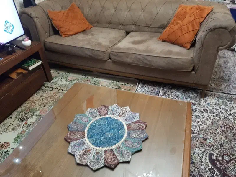 مبل ۷ نفره همراه با میز|مبلمان خانگی و میز عسلی|تهران, قیام|دیوار