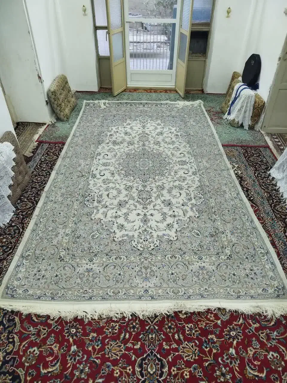 قالی دستباف|فرش|میبد, |دیوار