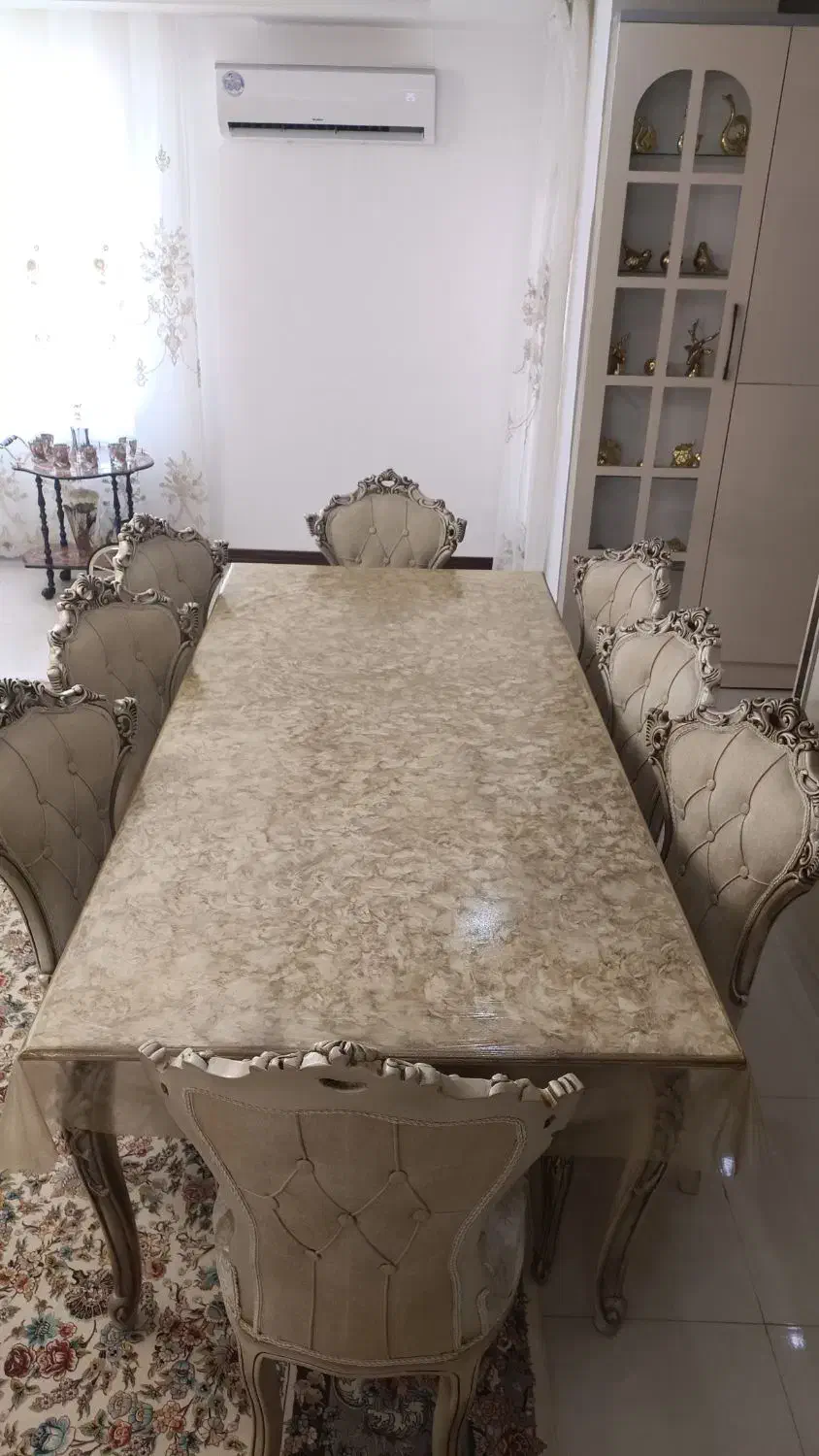 میز غذا خوری 10نفره|میز و صندلی غذاخوری|اشتهارد, |دیوار