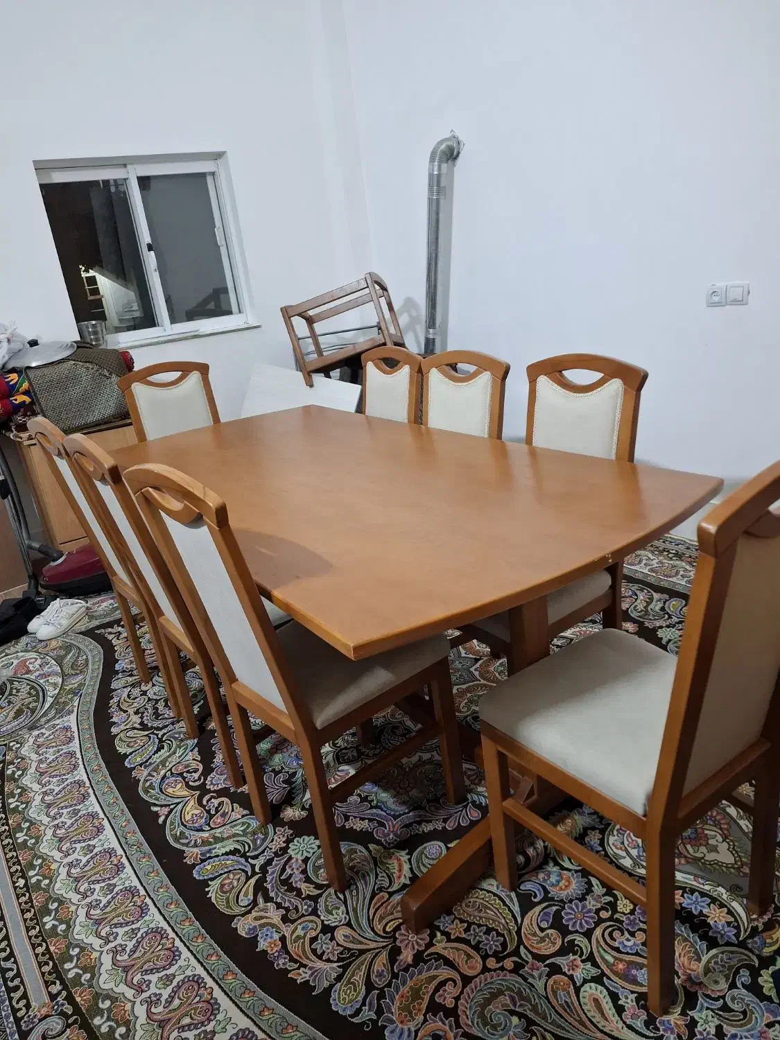 میز ناهارخوری 8 نفره|میز و صندلی غذاخوری|بندر ترکمن, |دیوار