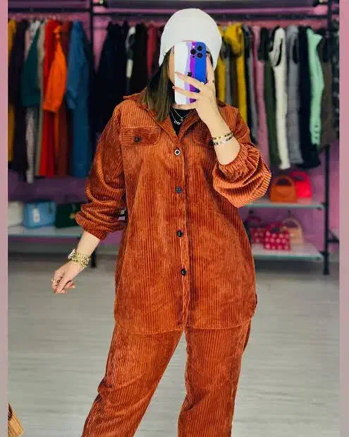 ست شومیز و شلوار مخمل کبریتی قیمت قبل|لباس|قم, باجک یک|دیوار