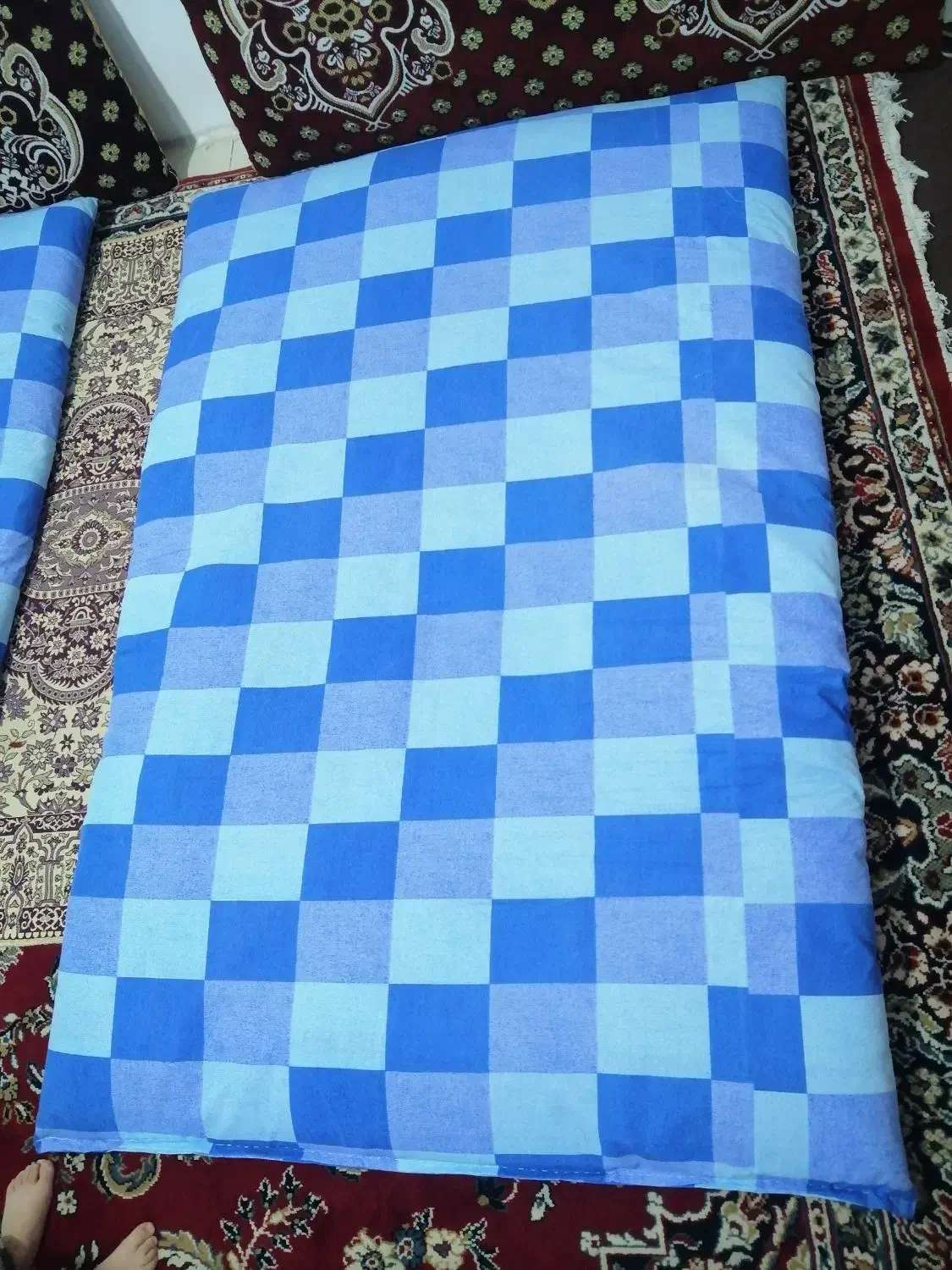 تشک ولحاف جهزیه درحد نو|رختخواب، بالش، پتو|محمدیه-قزوین, |دیوار