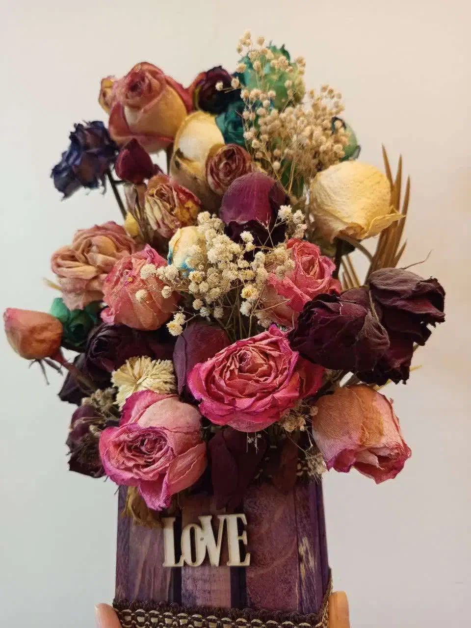 دو تا باکس دسته گل خشک و تمیز و زیبا- قیمت توافقی|گل مصنوعی|قم, باجک دو|دیوار